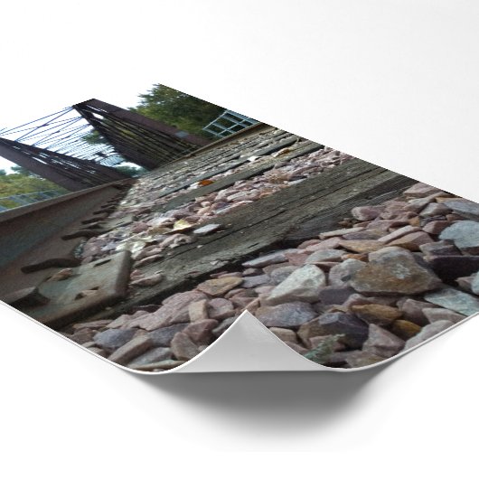 Train Track Low Angle View Poster (Hoek)