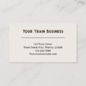 Train Tracks Surreal Sunrise Foggy Morning Visitekaartje (Achterkant)