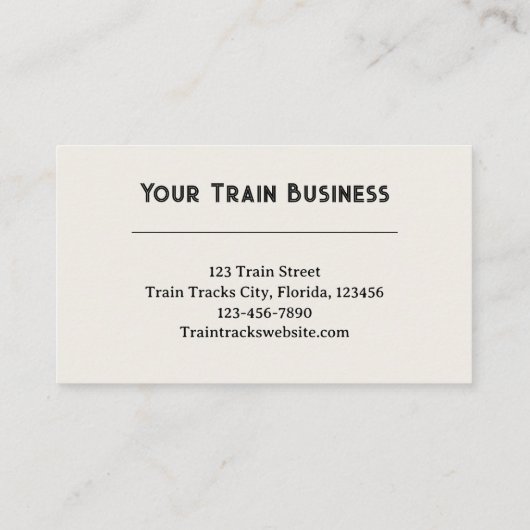 Train Tracks Surreal Sunrise Foggy Morning Visitekaartje (Achterkant)