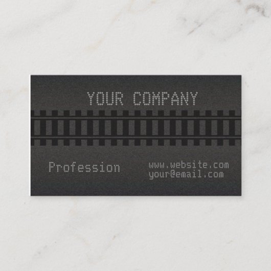 train tracks visitekaartje (Voorkant)