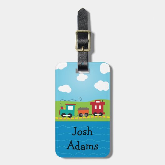 Train Trip Bag Label Bagagelabel (Voorkant verticaal)