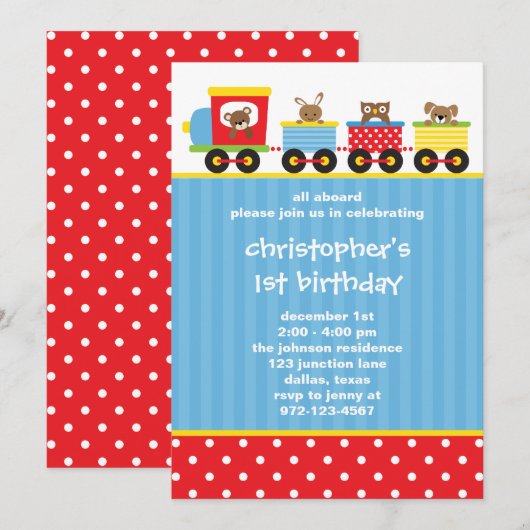 Train-uitvindingen bij dieren kaart (Voorkant / Achterkant)