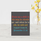 Train Up A Child In The Way He Should Go  Kaart (Gele Bloem)