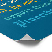 Train Up A Child In The Way He Should Go  Poster (Hoek)