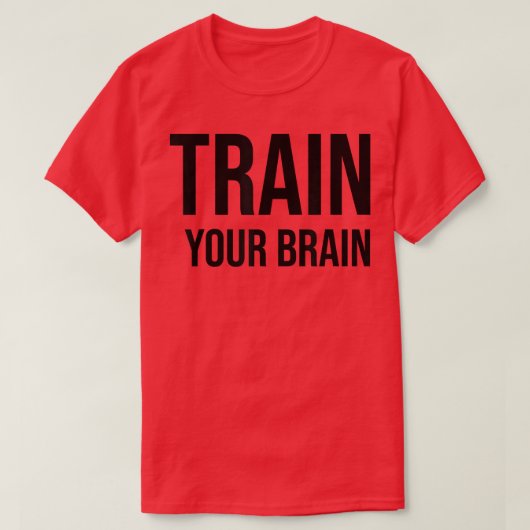 Train uw 'Brain Growth Mindset Motivation Entrepr' T-shirt (Design voorkant)