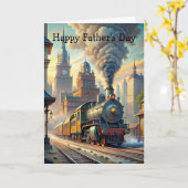 Train Vaderdag Kaart (Gele Bloem)