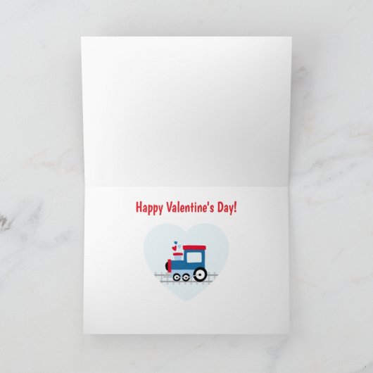 Train Valentijn Kaart voor kinderen (Binnen)