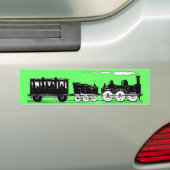 Train van de 19e eeuw bumpersticker (Op auto)