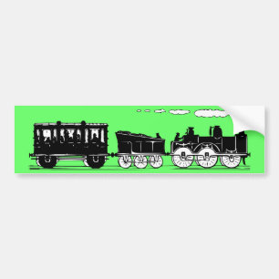Train van de 19e eeuw bumpersticker