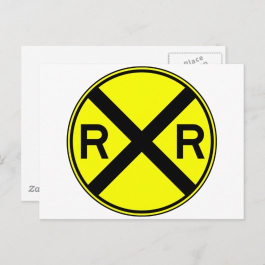 Train van het treinverkeer briefkaart (Voorkant / Achterkant)