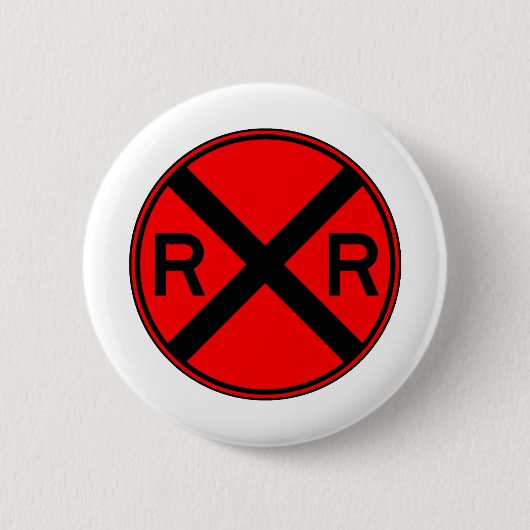 Train van het treinverkeer ronde button 5,7 cm (Voorkant)
