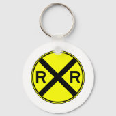 Train van het treinverkeer sleutelhanger (Voorkant)