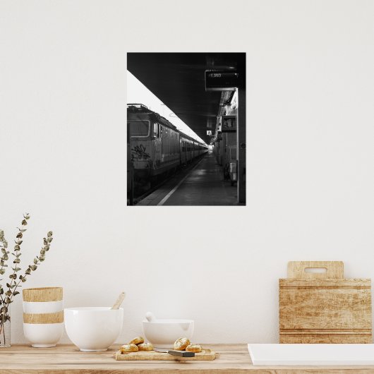 Train Venice naar het poster van Milaan (Keuken)