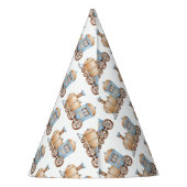 Train Verjaardag Baby shower Party Pet Feesthoedjes (Achterkant)