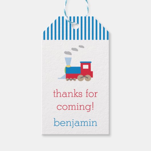 Train verjaardagscadeau Label Cadeaulabel (Voorkant)