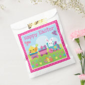 Train voor konijn, kuiken en chocolade-eieren bedankzakje (Gezegeld)