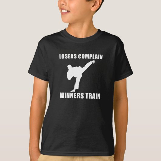 Train voor krijgswinnaars t-shirt (Voorkant)