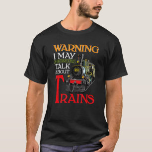 Train voor mannen Kinder jongens locomotief trein T-shirt