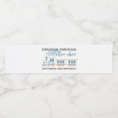 Train Waterfles Label Verjaardag Baby shower Waterfles Etiket (Enkel label)