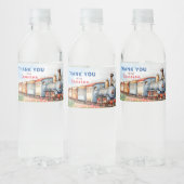 Train Watert fles Bord Verjaardag Bewerkbaar Waterfles Etiket (Flessen)
