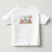 Train waterverf schattig kinder shirts (Achterkant)