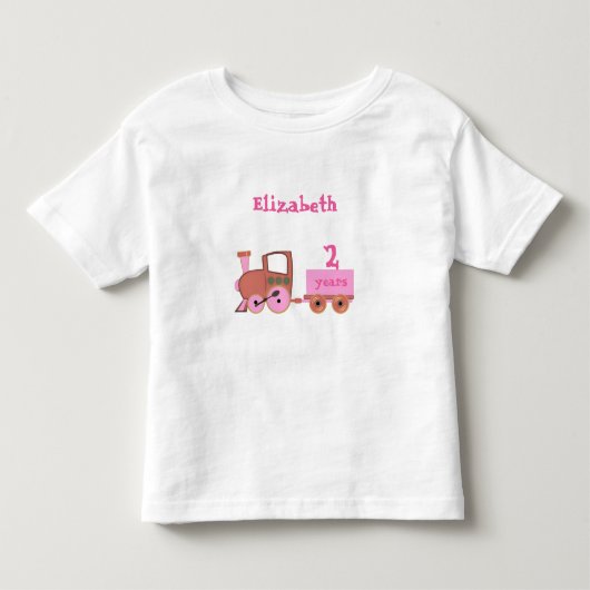 train with age girl kinder shirts (Voorkant)