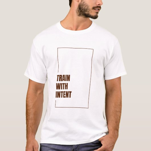 TRAIN WITH INTENT T-SHIRT (Voorkant)