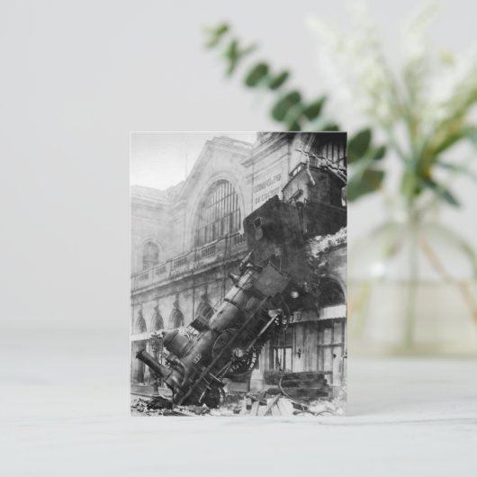 Train Wreak Briefkaart (Staand voorkant)