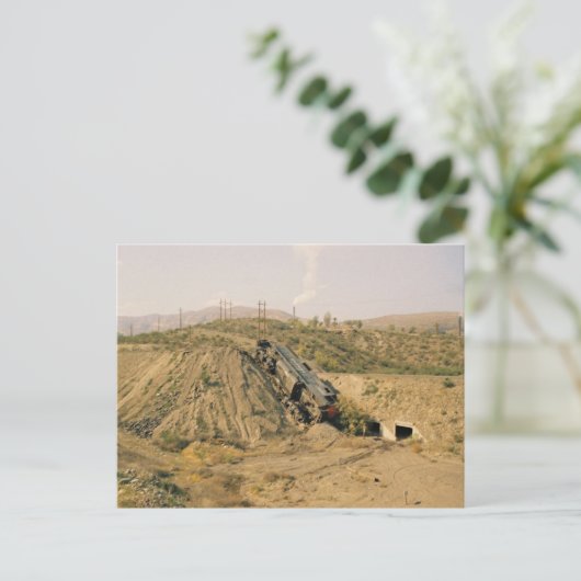 Train Wreck Briefkaart (Staand voorkant)
