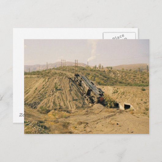 Train Wreck Briefkaart (Voorkant / Achterkant)