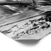 Train Wreck op station Montparnasse in Parijs 1895 Poster (Hoek)