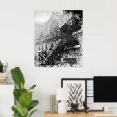 Train Wreck op station Montparnasse in Parijs 1895 Poster (Thuiskantoor)