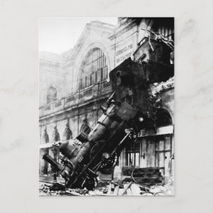 Train Wreck te Montparnasse, 22 oktober 1895 Briefkaart