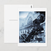 Train Wreck te Montparnasse, 22 oktober 1895 Briefkaart (Voorkant / Achterkant)