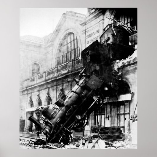 Train Wreck te Montparnasse, 22 oktober 1895 Poster (Voorkant)