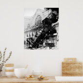Train Wreck te Montparnasse, 22 oktober 1895 Poster (Keuken)