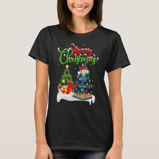 Train   Xmas Decorations Santa Train Christmas T-shirt (Voorkant)