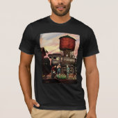 Train Yard Flower Garden van Stevan Dohanos T-shirt (Voorkant)