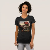 Train Yard Flower Garden van Stevan Dohanos T-shirt (Voorkant volledig)