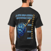 Train Your Mind Like a Warrior Strength T-Shirts (Achterkant)