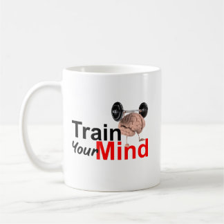 Train Your Mind Motivational Brain Workout Design Koffiemok