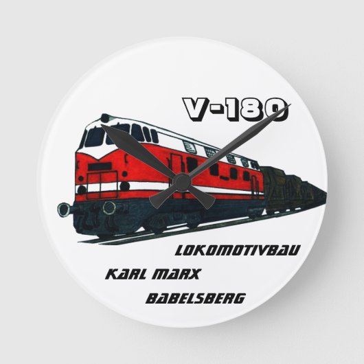 Traindesign Babelsberg Ronde Klok (Voorkant)