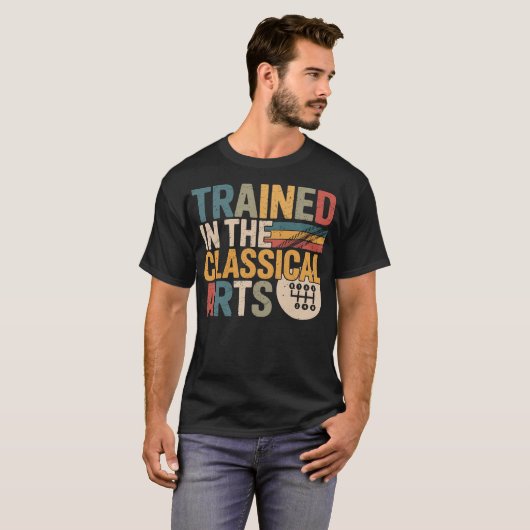Trained In The Classical Arts Speed Manual  T-shirt (Voorkant volledig)