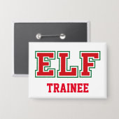TRAINEE Christmas ELF Button (Voorkant / Achterkant)