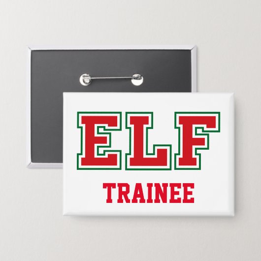 TRAINEE Christmas ELF Button (Voorkant / Achterkant)
