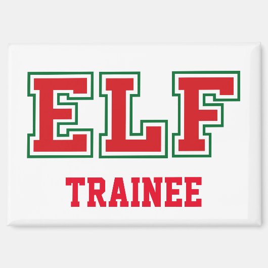 TRAINEE Christmas ELF Magneet (Voorkant)