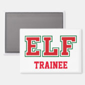 TRAINEE Christmas ELF Magneet (Voorkant / Achterkant)