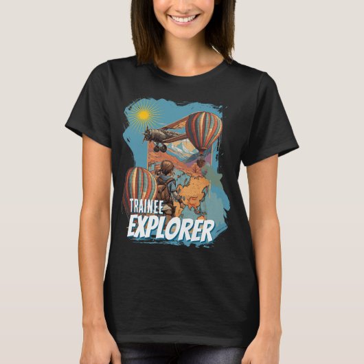 Trainee Explorer Avontuur Meisjes T-shirt (Voorkant)