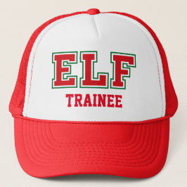TRAINEE Kerstmis ELF Trucker Hat Pet