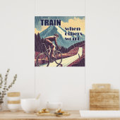 Trainen als anderen dat niet doen Fietsen Poster (Keuken)